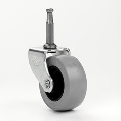 50mm Gripneck Peg Castor with Soft Tread Wheel