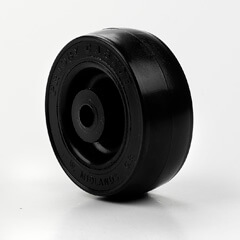 Black PVC Tyre with Black wheel